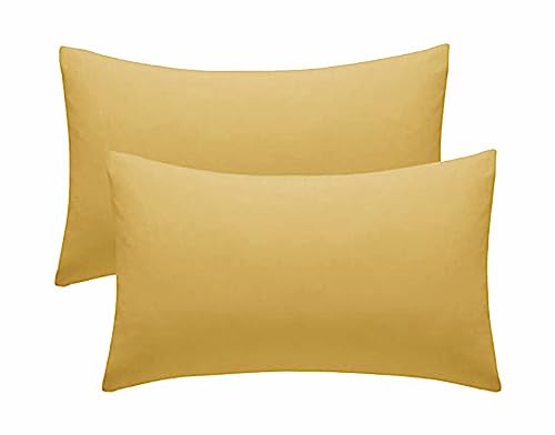 Ochre Pillow Covers Poly Cotton