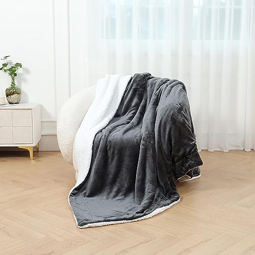 Sherpa Blanket Fleece Bed Throw Single Double & King size