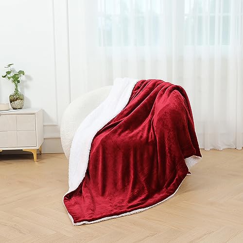 Sherpa Blanket Fleece Bed Throw Single Double & King size