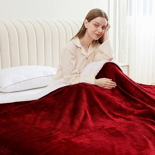 Sherpa Blanket Fleece Bed Throw Single Double & King size