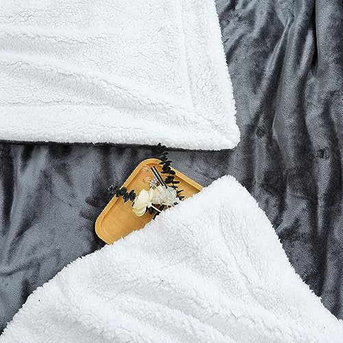 Sherpa Blanket Fleece Bed Throw Single Double & King size