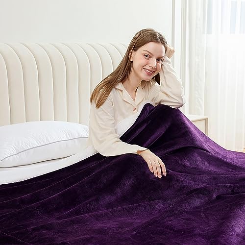 Sherpa Blanket Fleece Bed Throw Single Double & King size