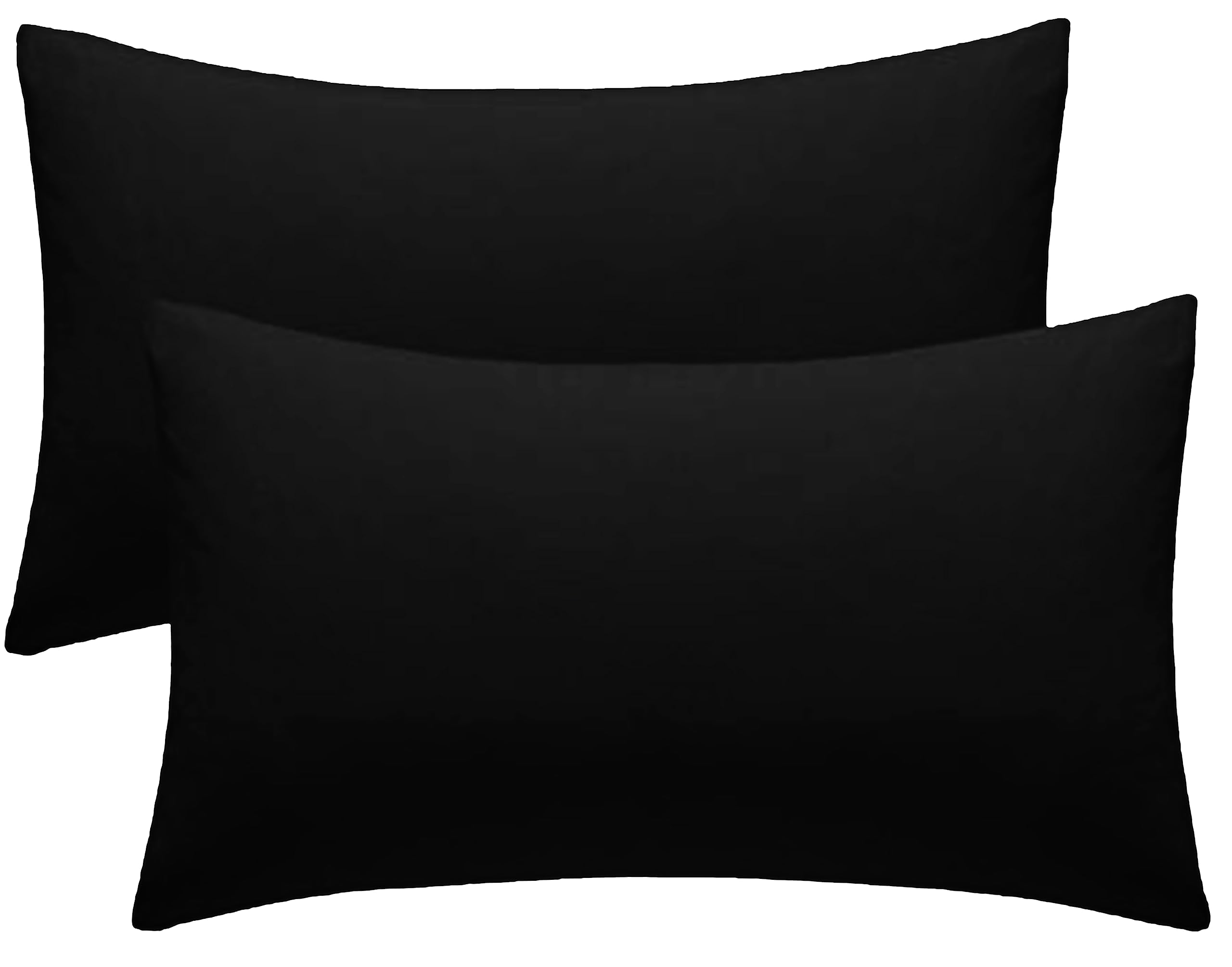 Black Pillow Covers Poly Cotton