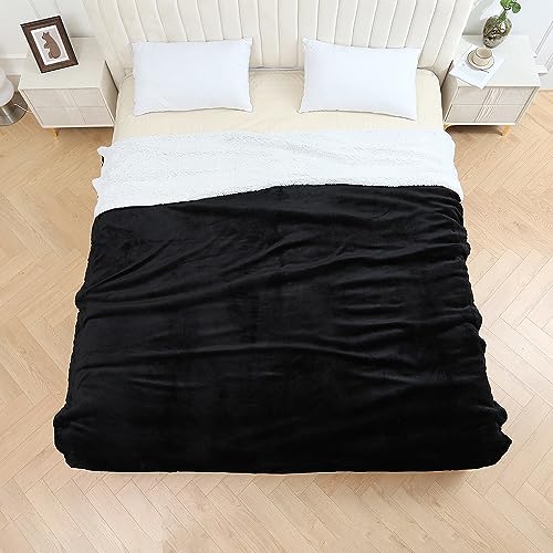 Sherpa Blanket Fleece Bed Throw Single Double & King size