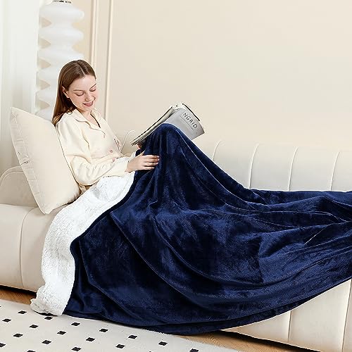 Sherpa Blanket Fleece Bed Throw Single Double & King size