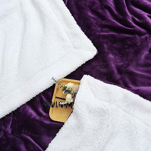 Sherpa Blanket Fleece Bed Throw Single Double & King size