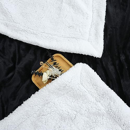 Sherpa Blanket Fleece Bed Throw Single Double & King size