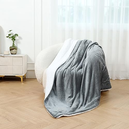 Sherpa Blanket Fleece Bed Throw Single Double & King size