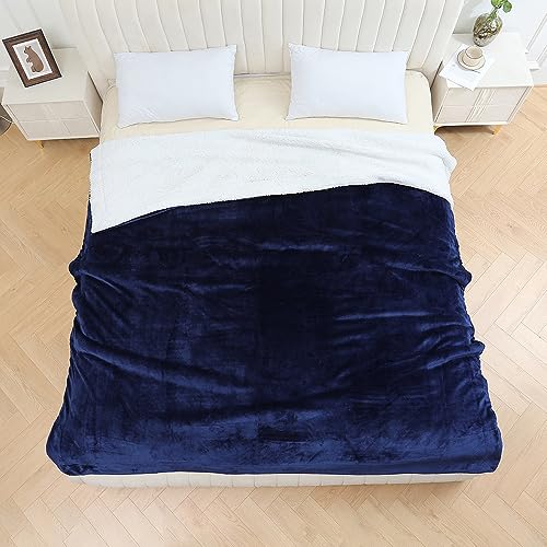 Sherpa Blanket Fleece Bed Throw Single Double & King size