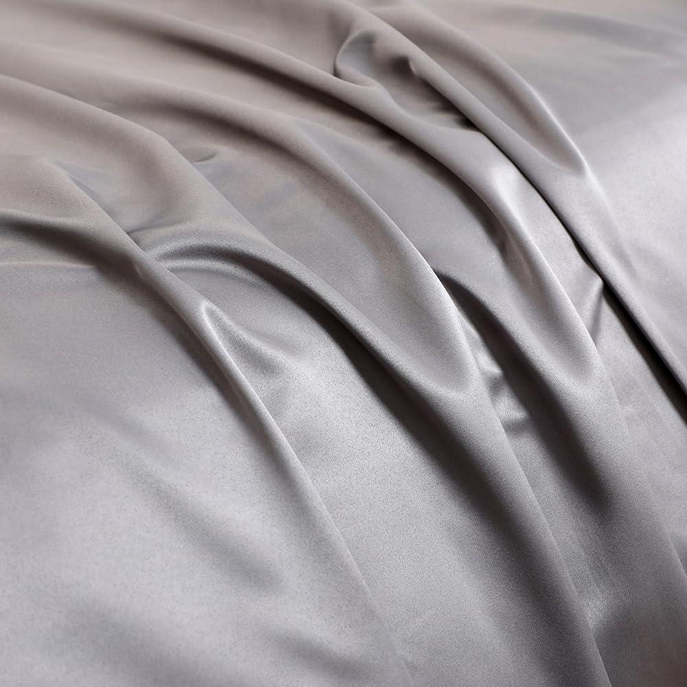 6 Pc Silky Duvet Cover Set Satin