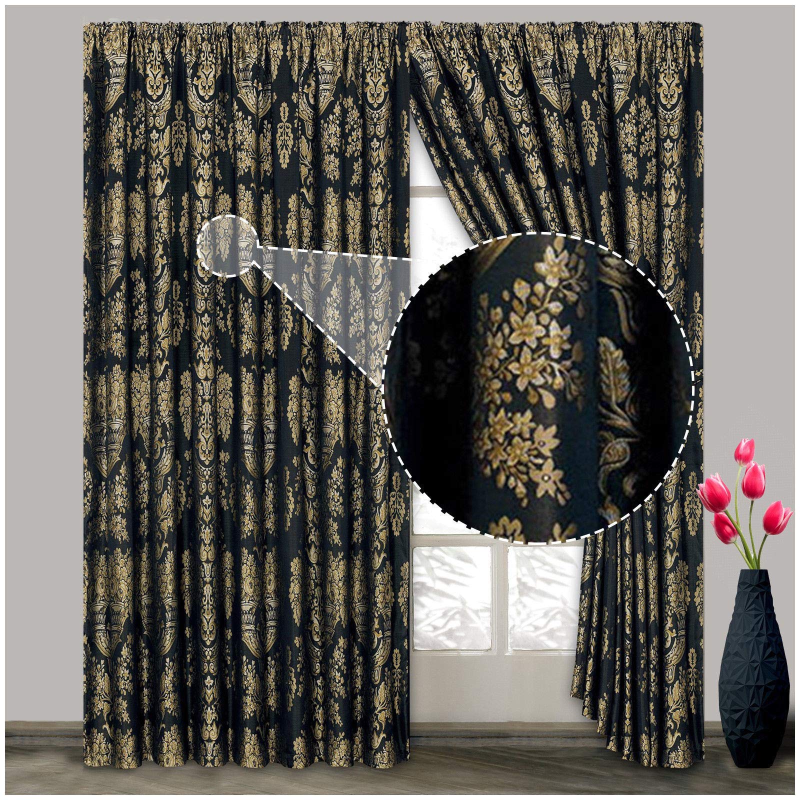 Jacquard Bedroom Curtains