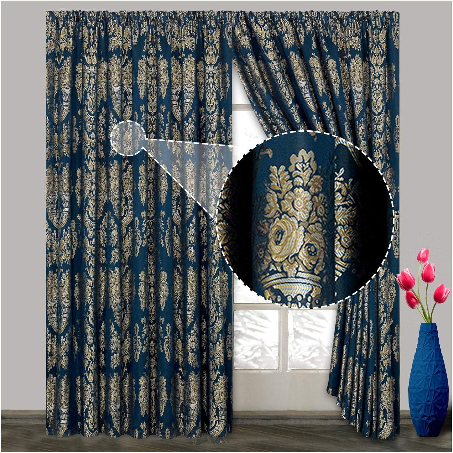 Jacquard Bedroom Curtains