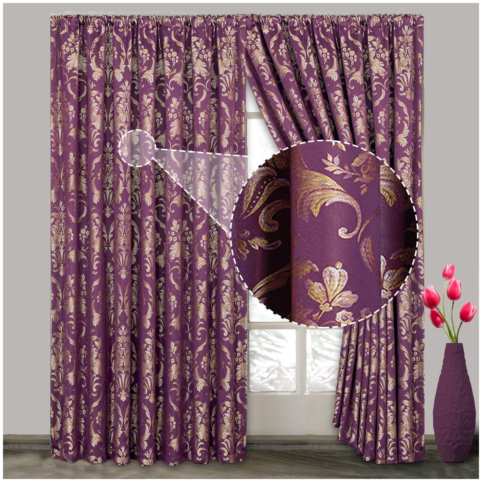 Jacquard Bedroom Curtains