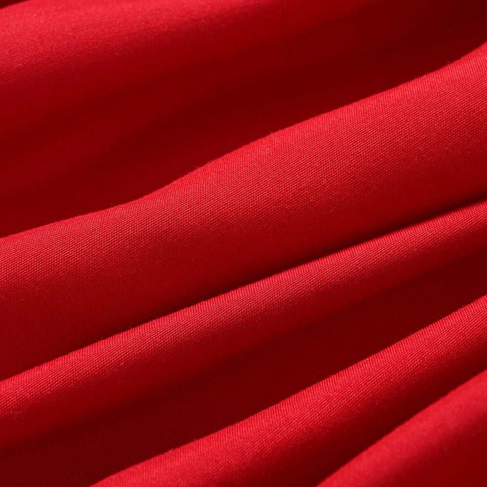 Red Pillow Covers Poly Cotton