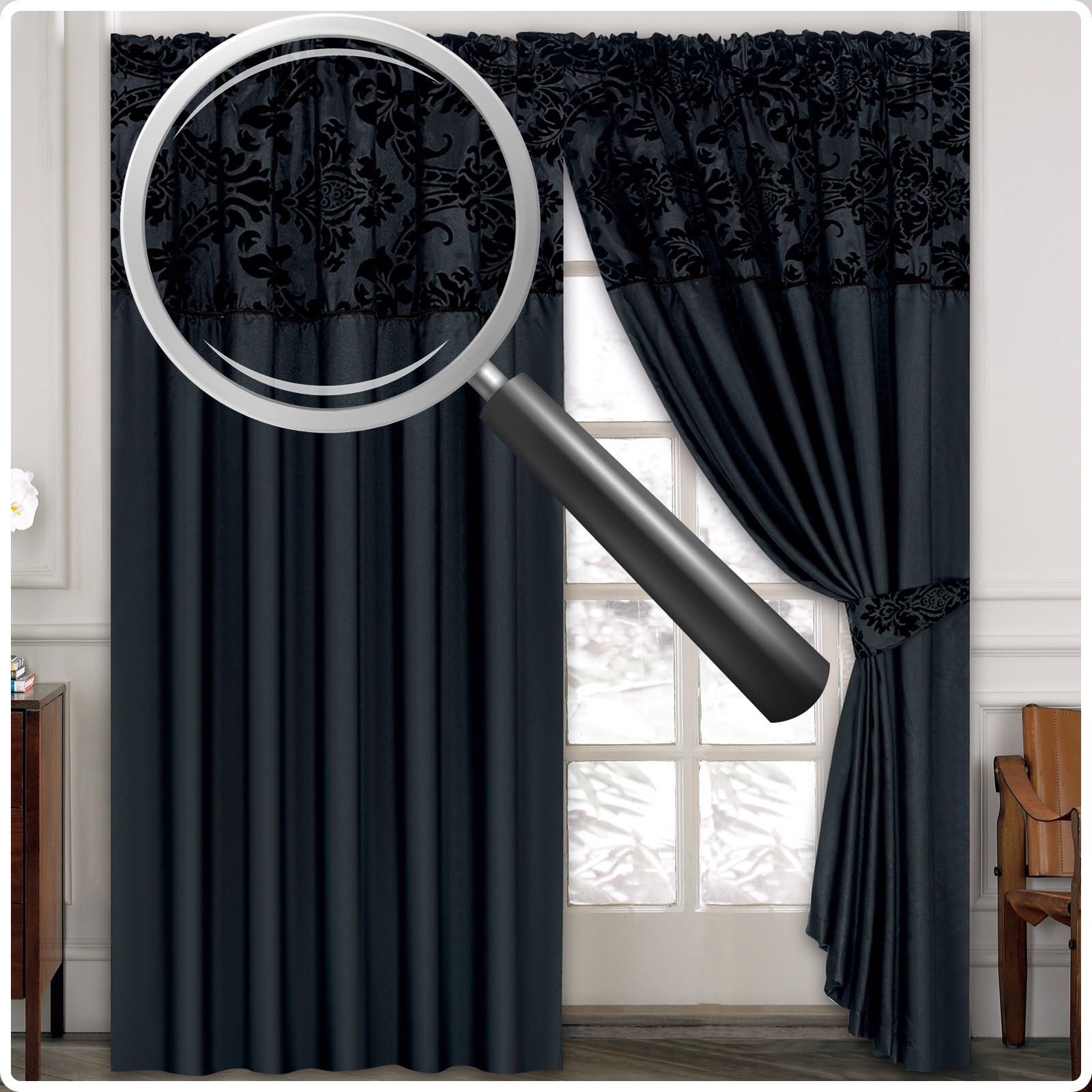 Jacquard Bedroom Curtains